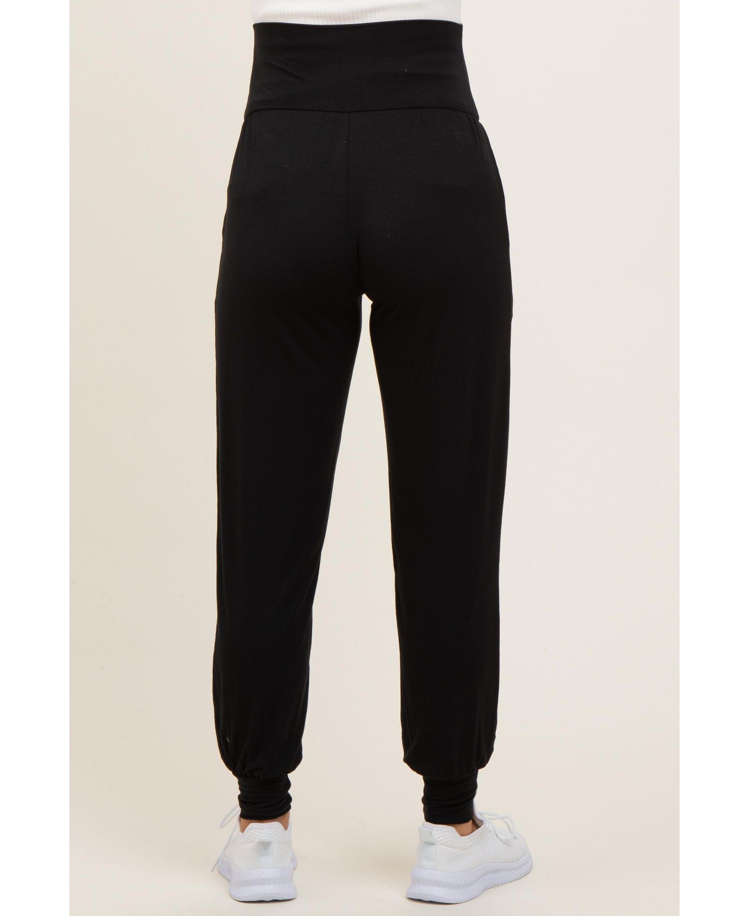 Women's Black Soft Knit Joggers