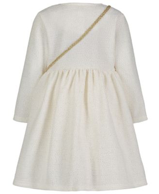 Girls' 2T-6X Swing Coat, Dress and Crossbody Purse, 3-Piece Set