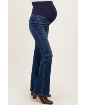 Maternity Dark Wash Super High Rise Bootcut Jeans