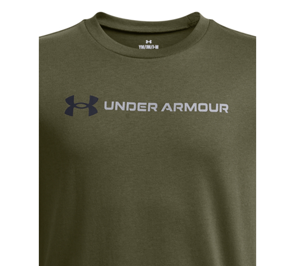 Under Armour Big Boys Logo Wordmark Graphic T-shirt In Green