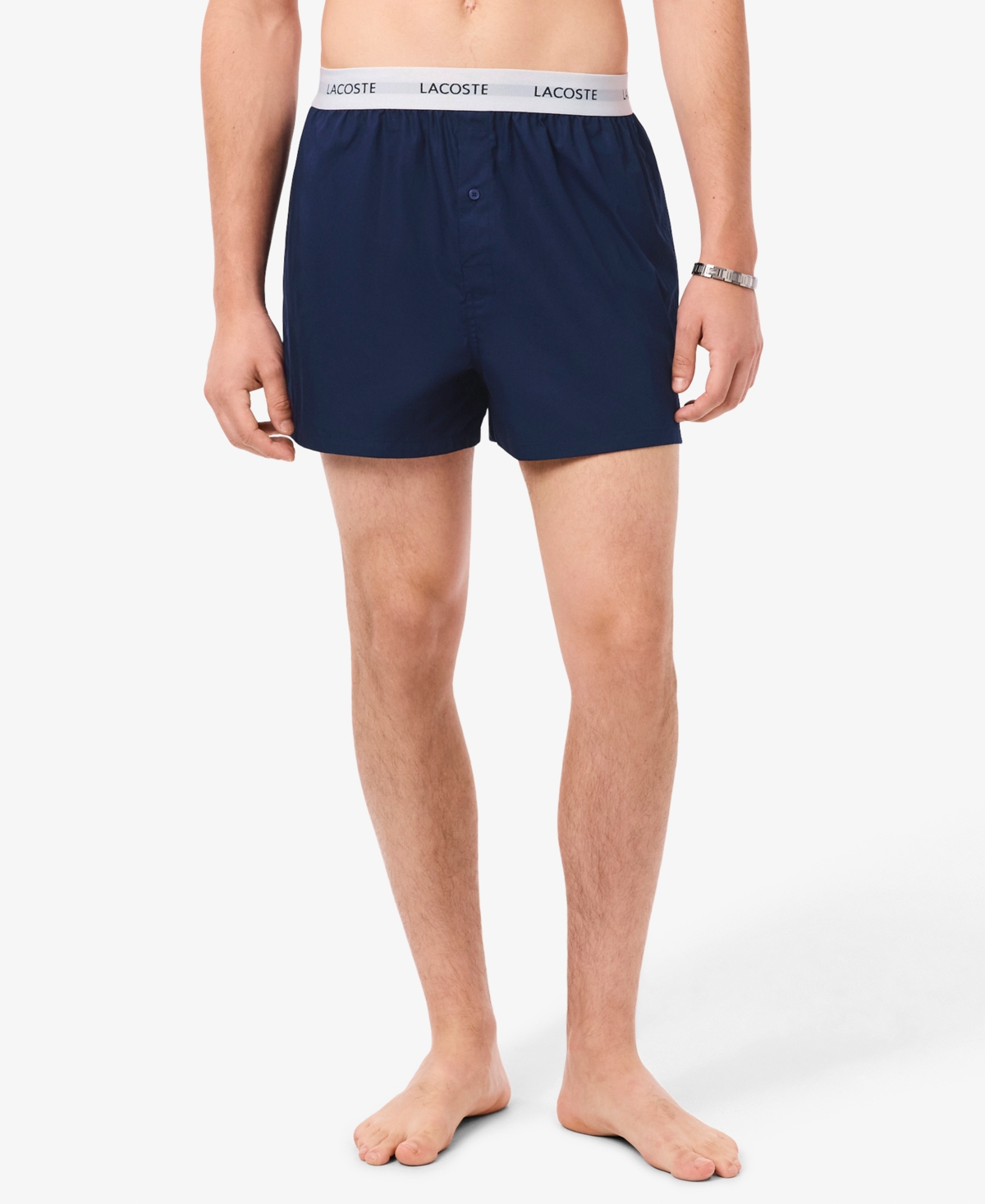 Lacoste Men's 3-Pack Regular-Fit Woven Boxer Set