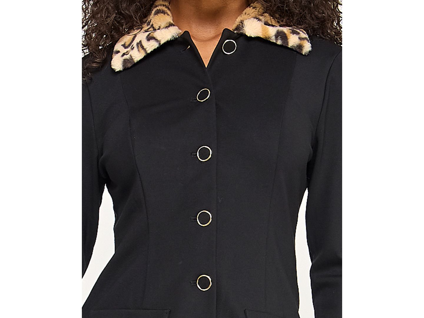 Женское платье SENI & CADE Juniors' Cheetah Trim Jacket, цвет: Бежевый — фото 4