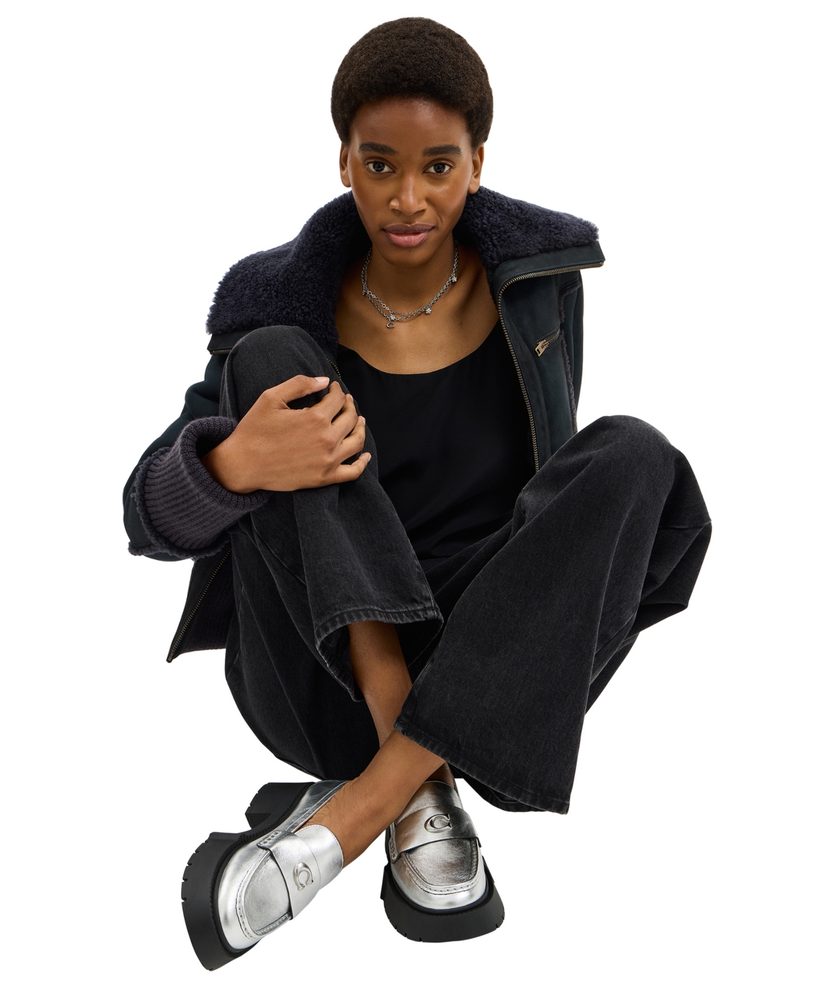 Coach Women's Leah Platform Lug Sole Loafers