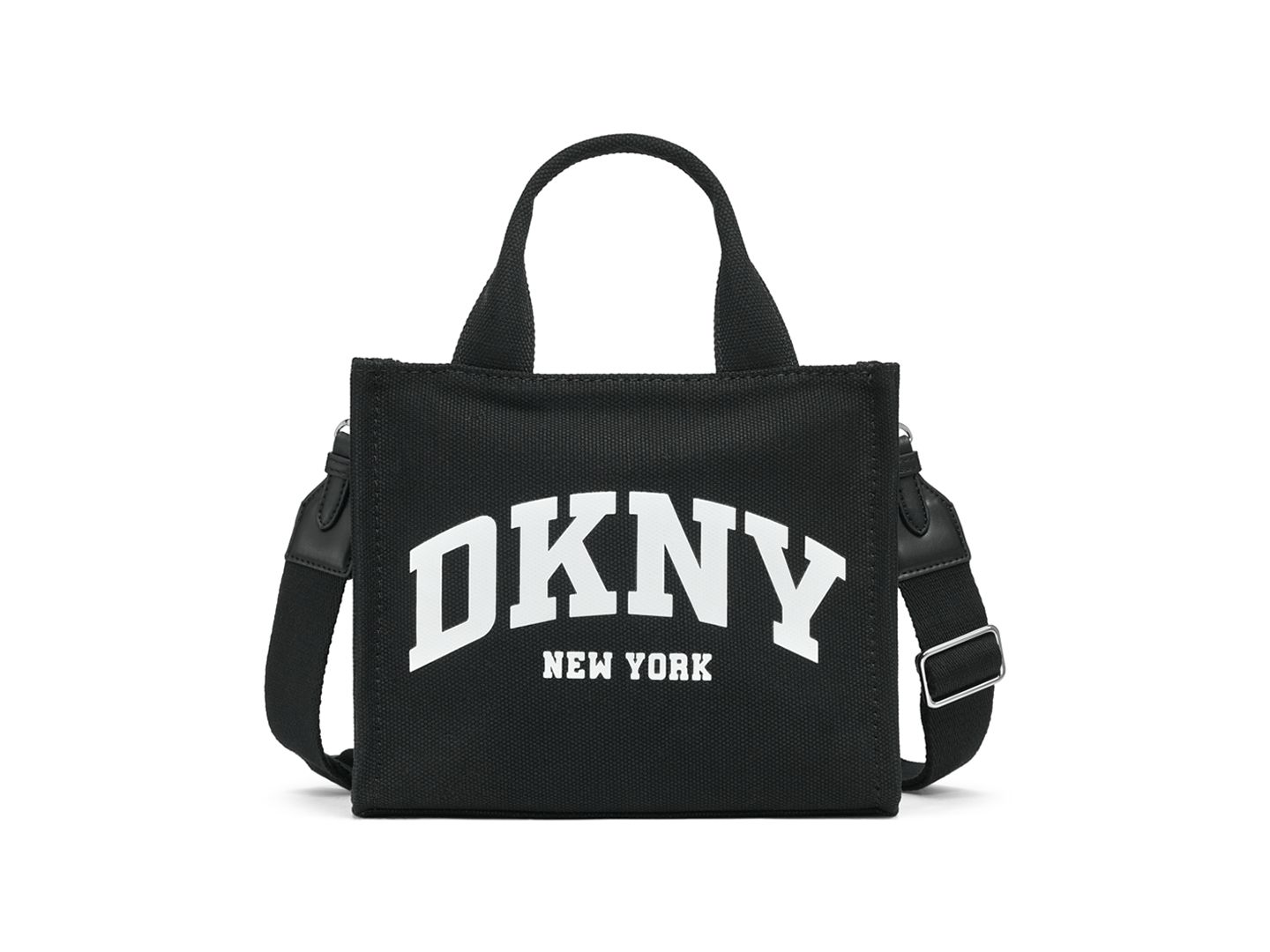Женская сумка DKNY Hadlee Logo Small, цвет: Чёрный / Серебряный — фото 1