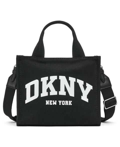 Женская сумка DKNY Hadlee Logo Small, цвет: Чёрный / Серебряный