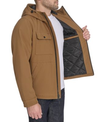 Men's Rib Stop Softshell with Hood Jacket 