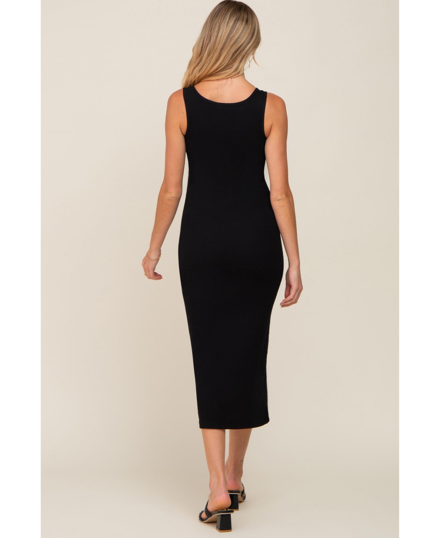 Women's Ribbed Basic Maxi Dress