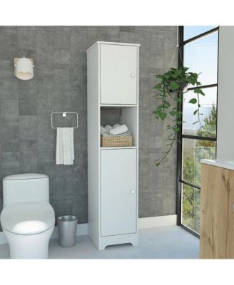 Ibis Linen Cabinet White MDF