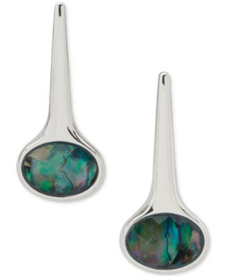 Anne Klein - Silver Tone Smooth Linear Post Earrings