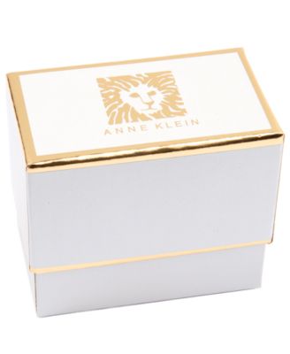 Imitation Pearl Gold-Tone Swirl Hinge Bracelet