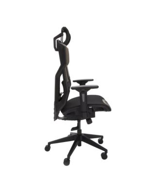 Gaming Chair With Lumbar Support, With Wheels for Computer/Desk/Office - Brown