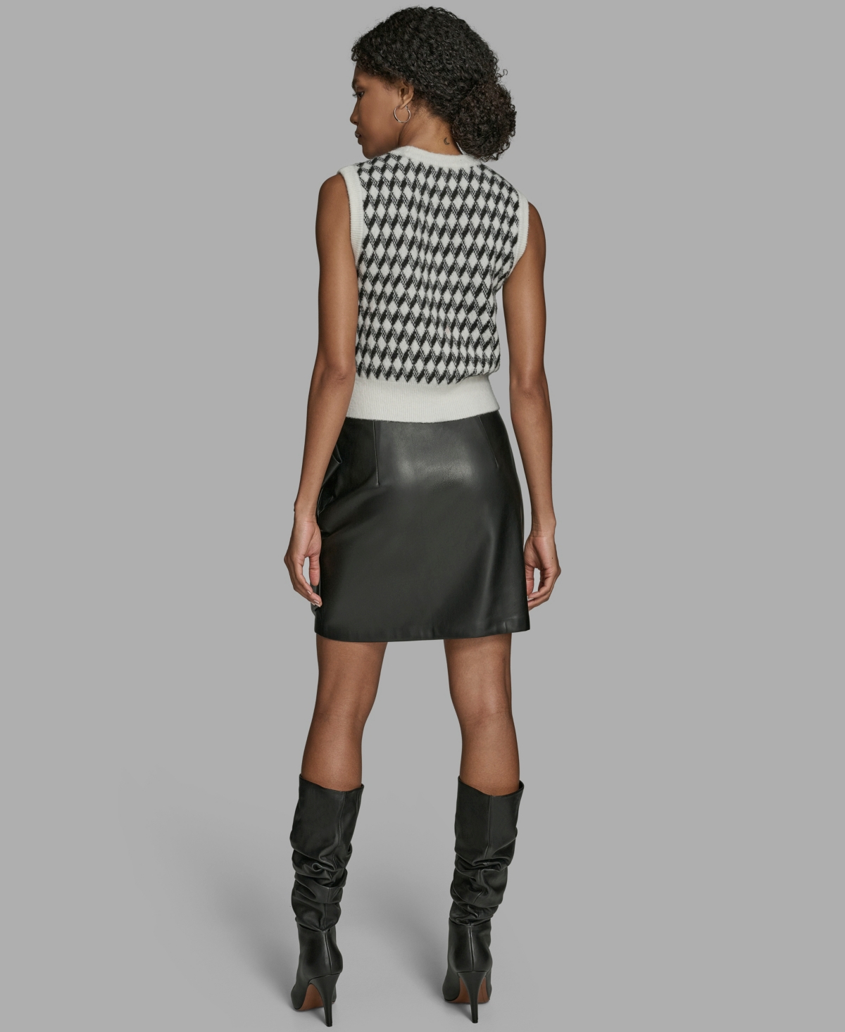 Bcbg Women's Bow Mini Skirt In Black