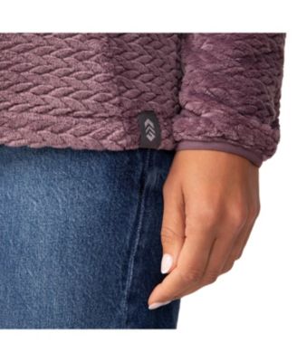 Women's Cable Braided Butter Pile Jacket