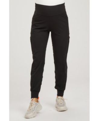 Maternity Black Cargo Pocket Jogger Pants