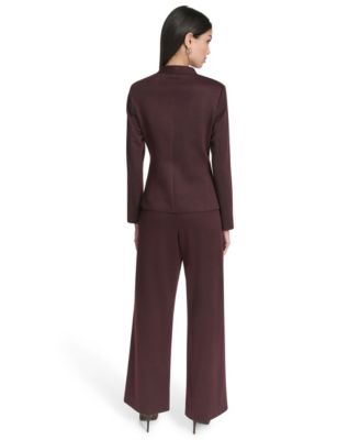 Women's Collarless Ponte Blazer