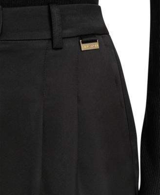 Women's Mid Rise Pleated Trousers