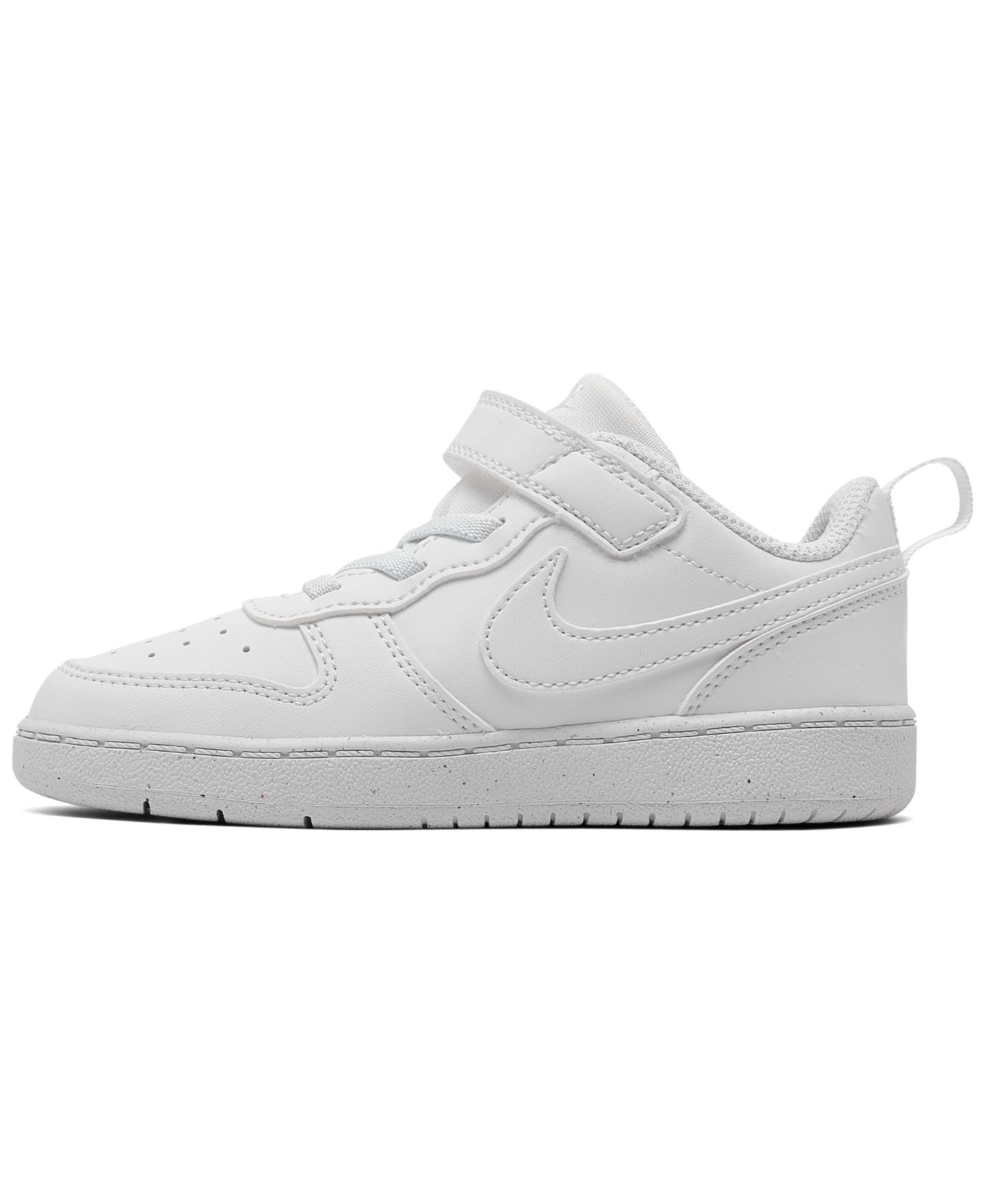 Детские кроссовки Nike Court Borough Low Recraft с регулируемым ремешком для малышей, цвет: Белый — фото 3