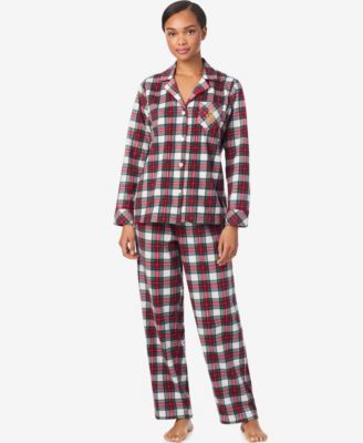 Lauren Ralph Lauren - Women's Long Sleeves Notch Collar Pajama Set