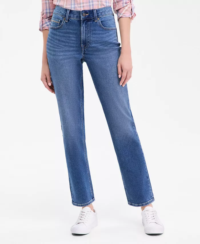 Women's Mid-Rise Bay Straight Jeans - thumbnail 9