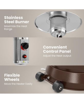 48000 BTU Stainless Steel Propane Standing Patio Heater