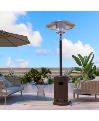 48000 BTU Outdoor Propane Patio Heater with Cover and Wheels