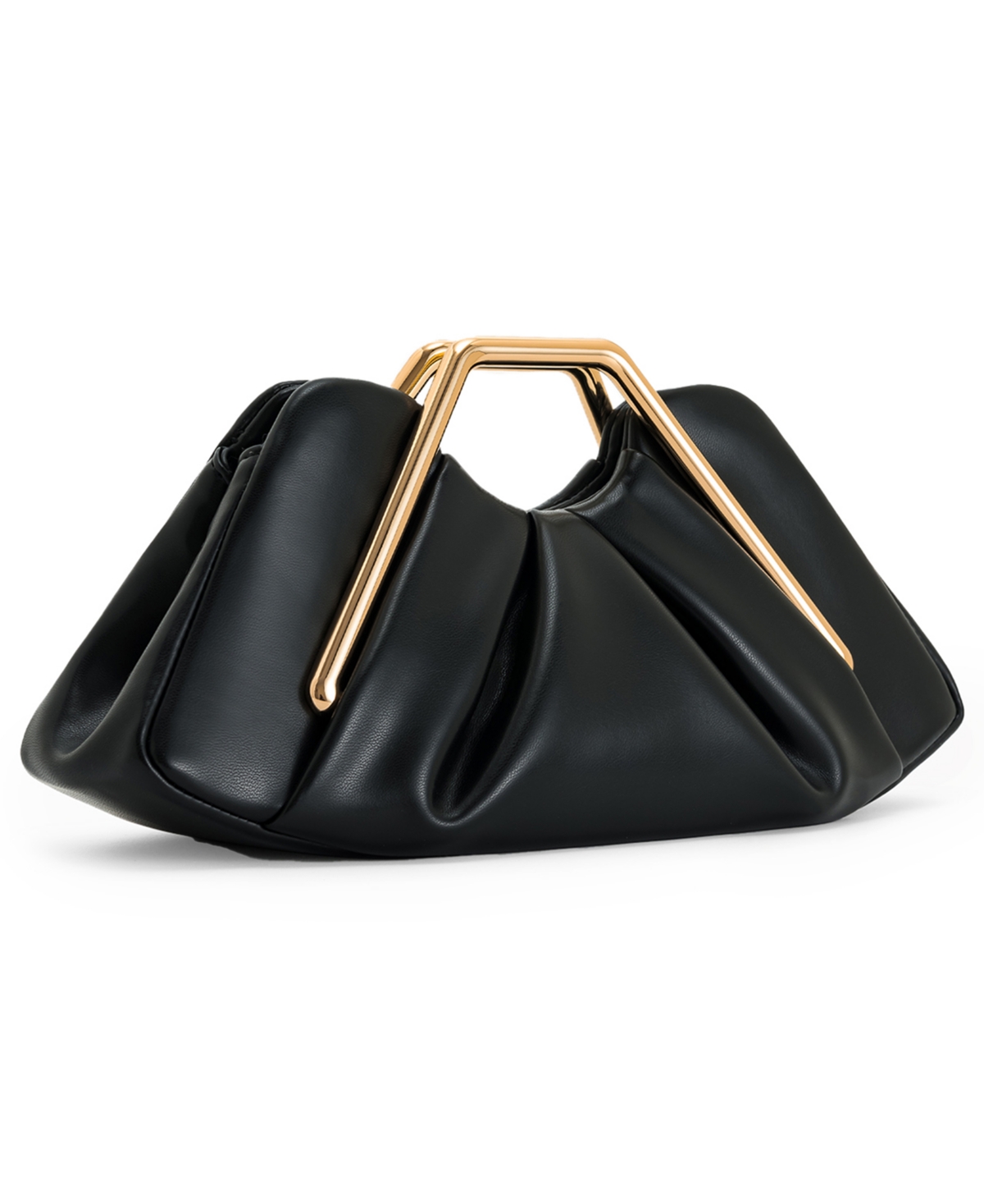 Jw Pei Lila Metal Frame Clutch In Black