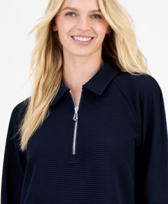 Women's Quarter Zip Ottoman Sweatshirt