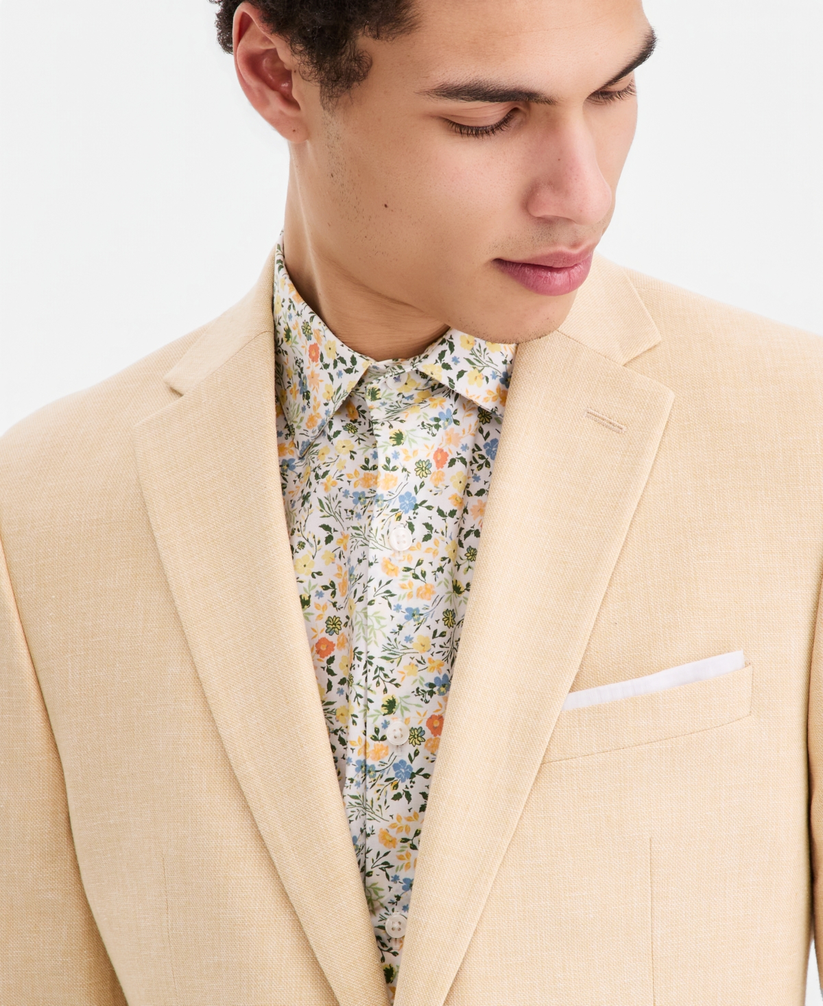 Bar Iii Men's Slim-Fit Linen-Blend Suit Separates Jacket, Macy's Exclusive