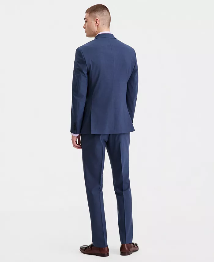 Men's Slim-Fit Double-Breasted Wool-Blend Suit Separates - thumbnail 3