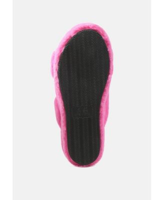 Womens Fur Slip On s Flat