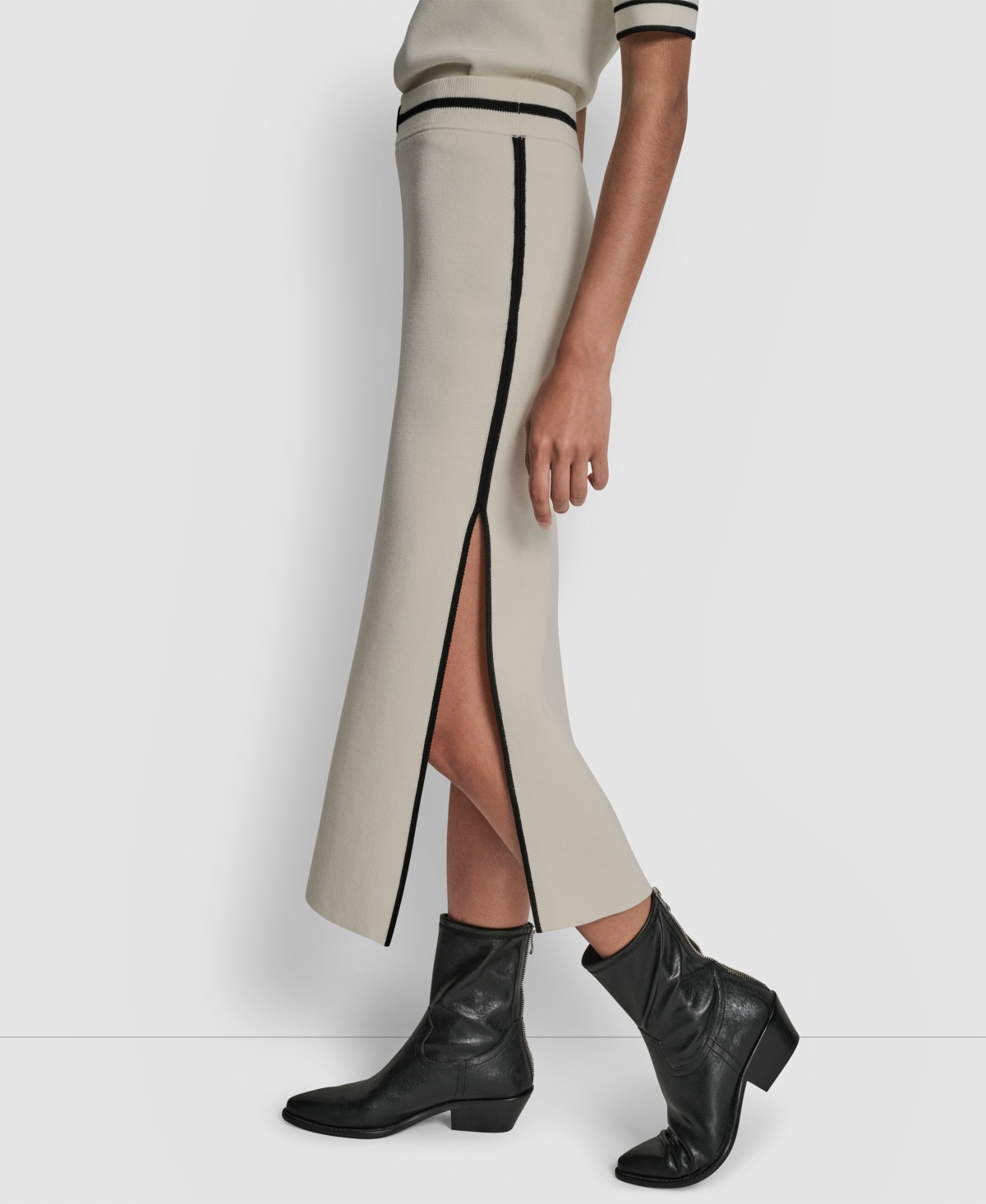 Dkny Jeans Women's Color Block Maxi Skirt In Neutral
