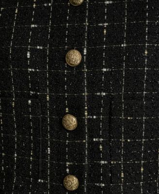 Women's Cropped Front Pockets Long Sleeve Jacket