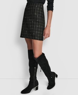 Women's Back Darts Mini Skirt