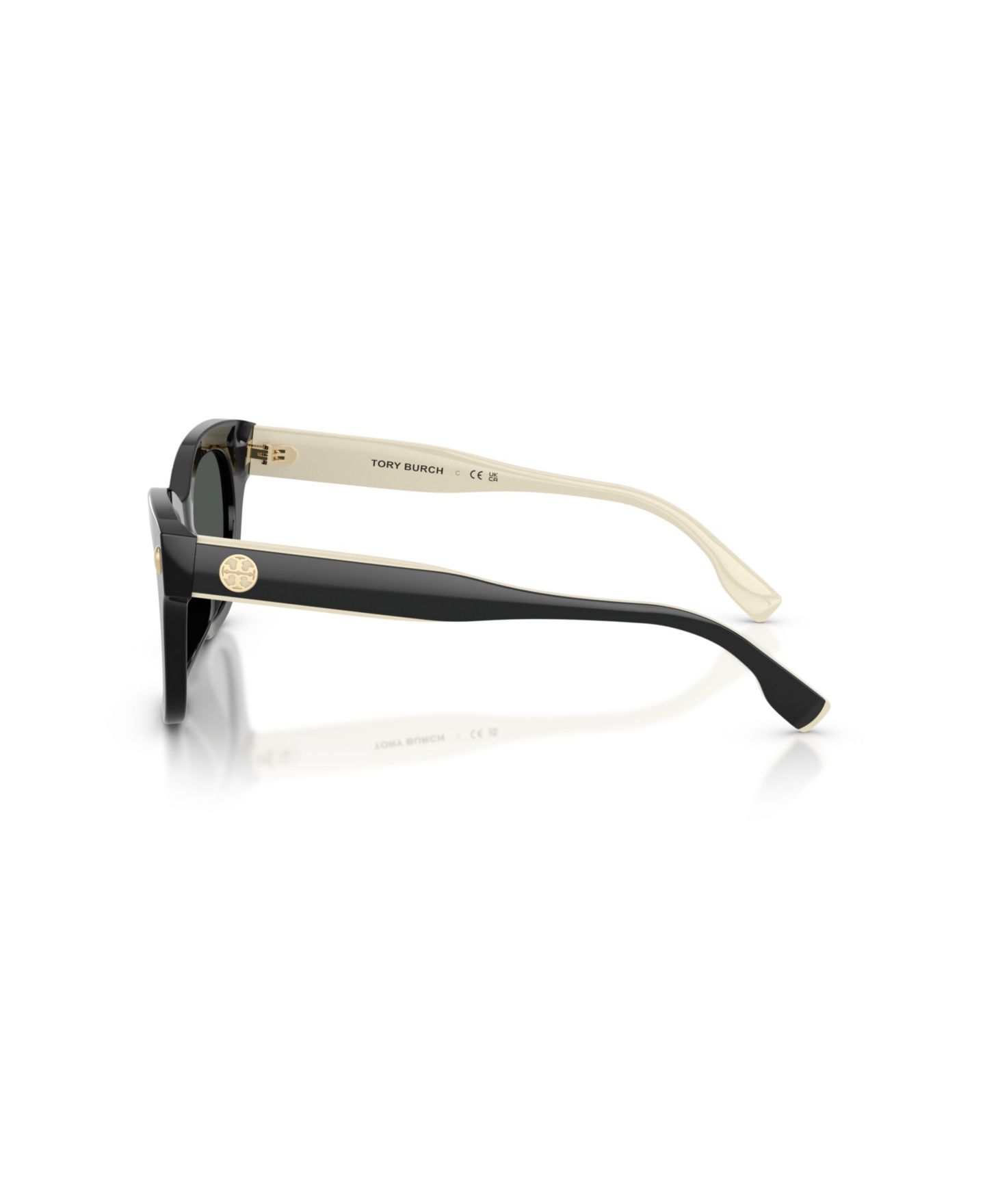 Женские солнцезащитные очки Tory Burch Square Sunglasses, TY7225U, цвет: Чёрный — фото 3