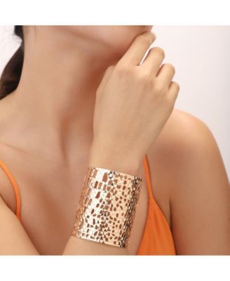 Metallic Statement Cuff Bracelet