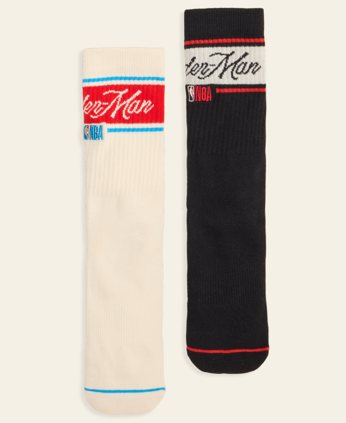 Macy's Marvel X Nba Kids 2-pk. Spider-man Knit Socks, Macy's Exclusive In Multi