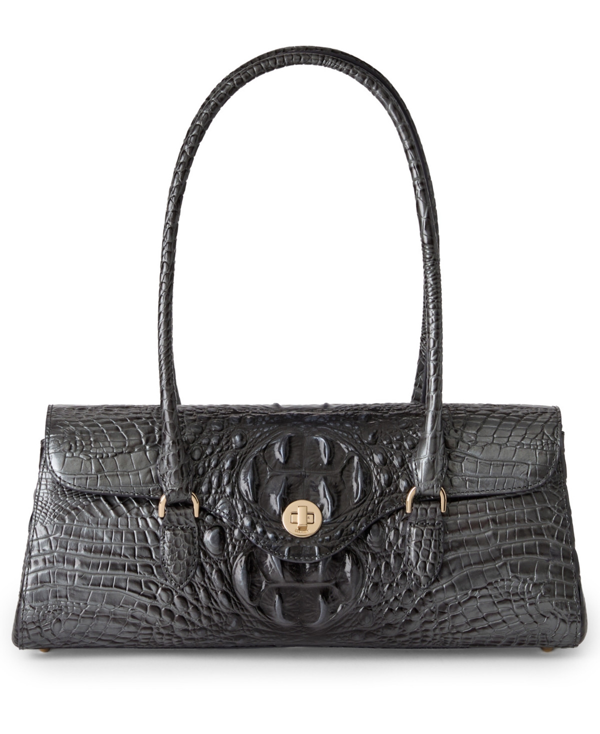 Brahmin Dayan Melbourne Satchel Bag In Black