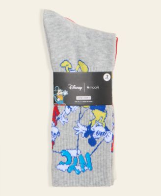 Men's Mickey Mouse & Friends Parade Balloon 2-Pair Sock Gift Set, Macy's Exclusive