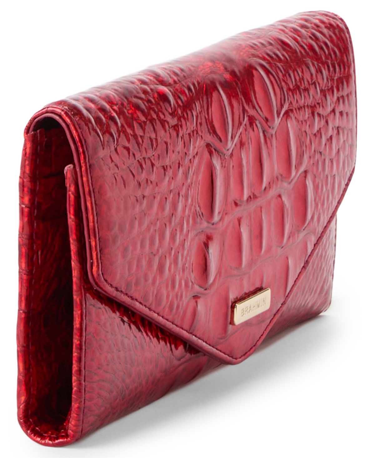 Brahmin Women's Veronica Melbourne Embossed Leather Wallet In Brown