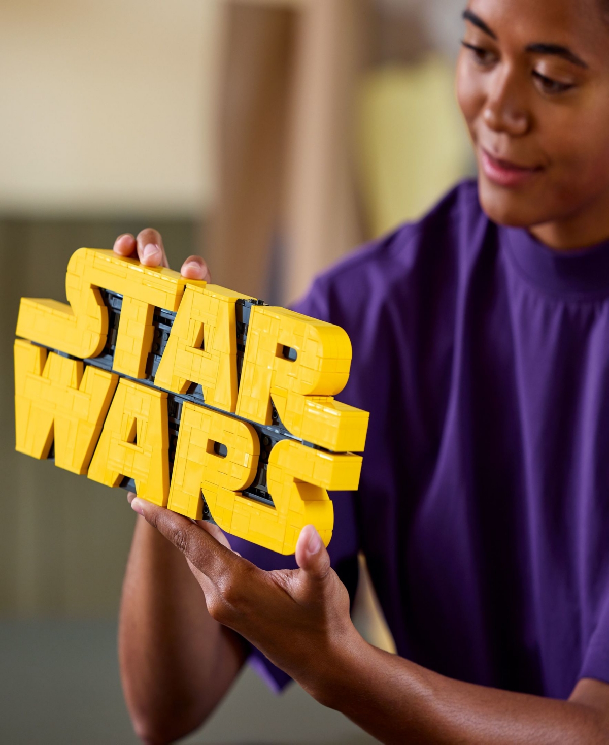 Lego Star Wars Brick-built Star Wars Logo Building Set In Multi