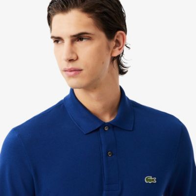 Men's Classic Fit Long-Sleeve Polo Shirt