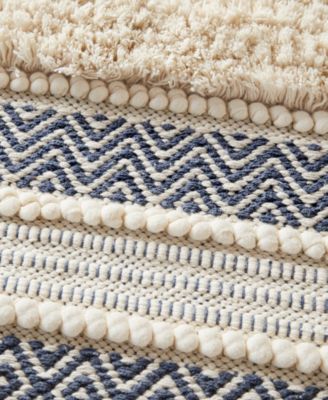 Asher Woven Texture Stripe Bath Rug, 20" x 32"