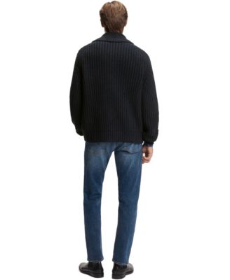Men's BECKHAM x BOSS Wool Cashmere Relaxed-Fit Cardigan