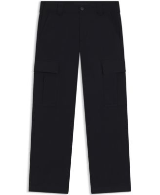 Men's BECKHAM x BOSS Micro-Patterned Cotton Cargo Pants