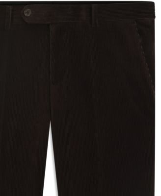 Men's BECKHAM x BOSS Striped Cotton Pleat-Front Pants
