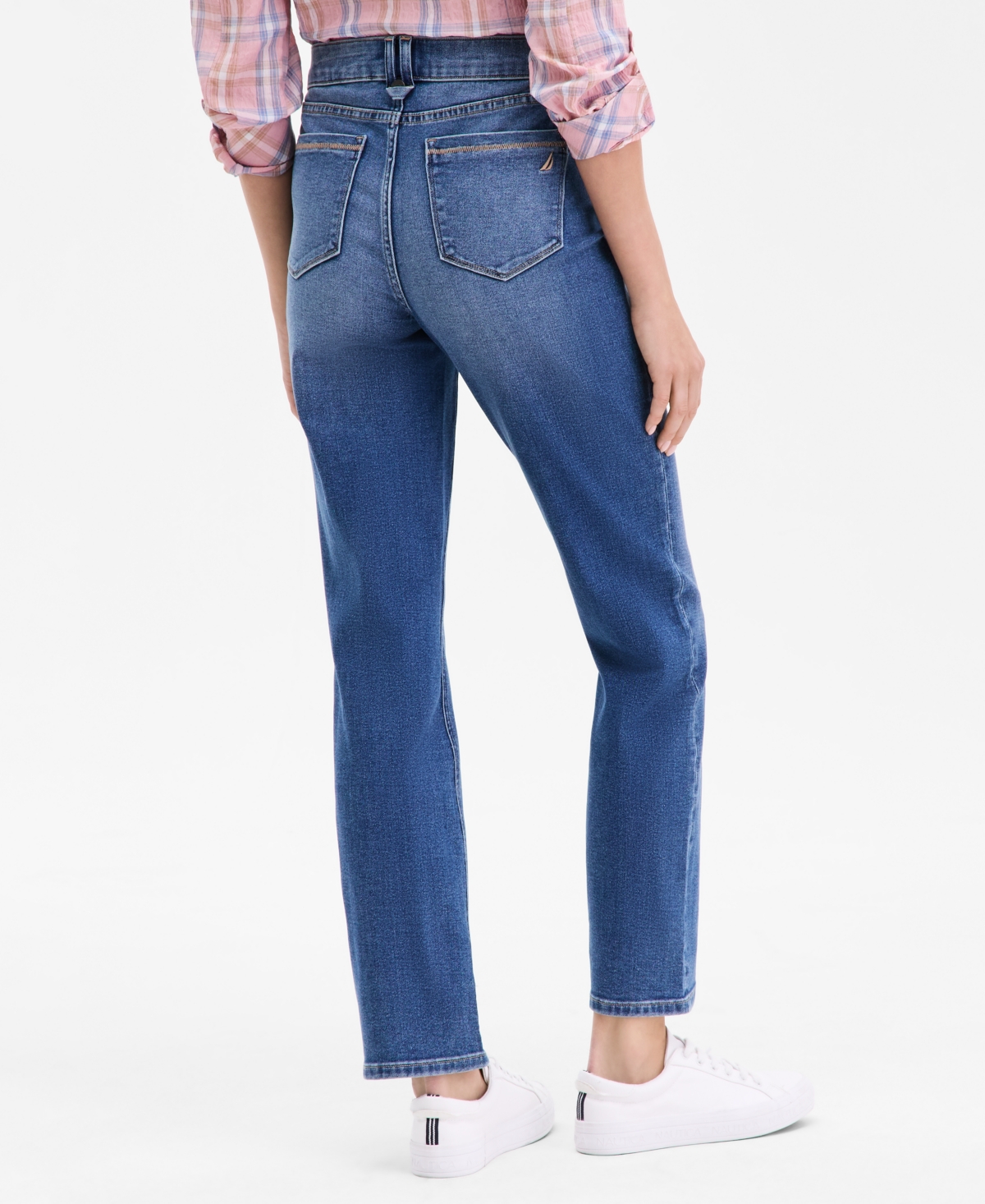 Nautica Jeans Women's Mid-rise Straight Jeans In Blue