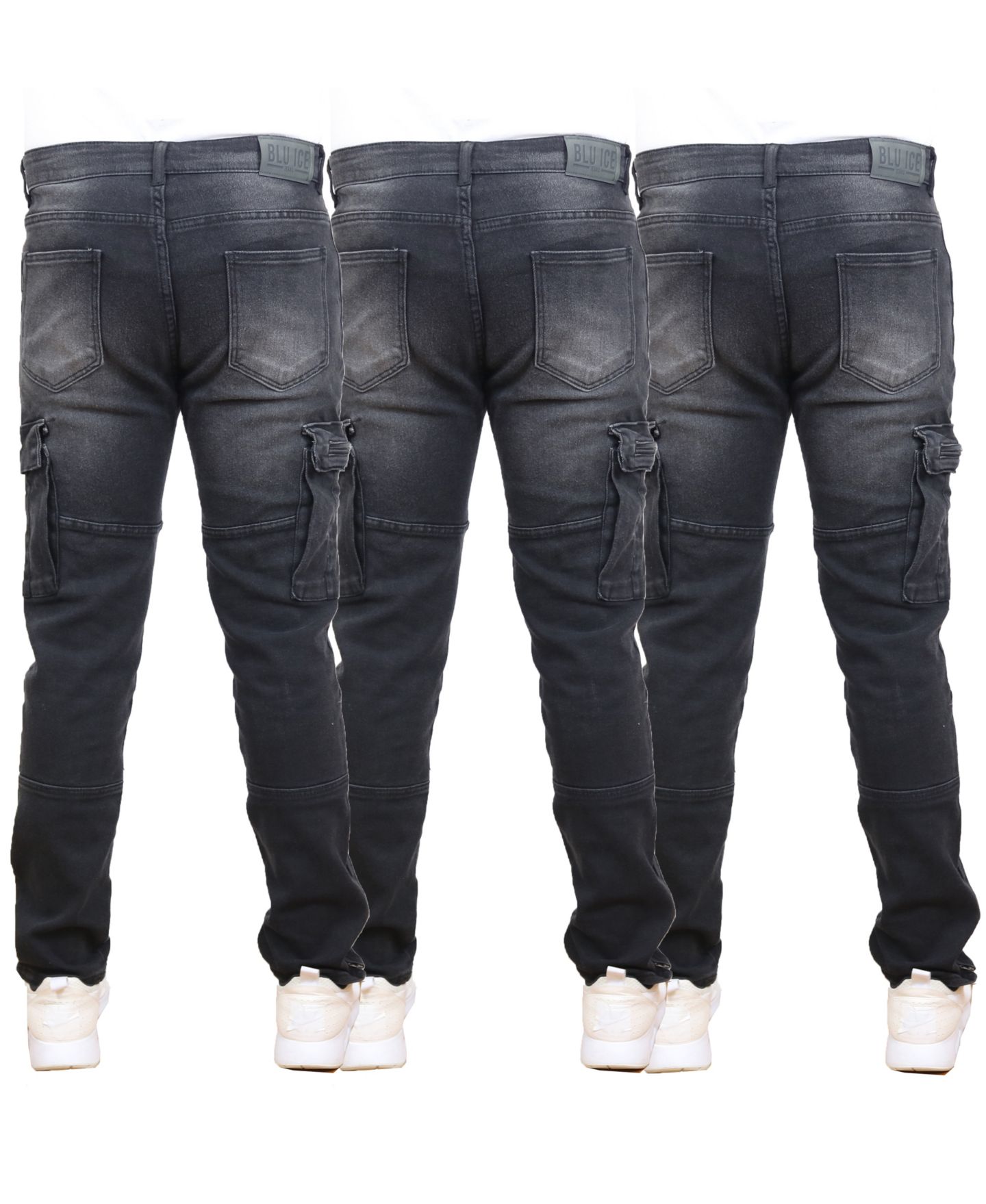 Мужские джинсы Blue Ice 3-Pack Stretch Cargo Pocket, цвет: Чёрный — фото 4