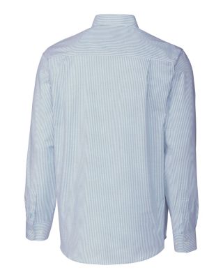 Stretch Oxford Stripe Mens Big and Tall Long Sleeve Dress Shirt