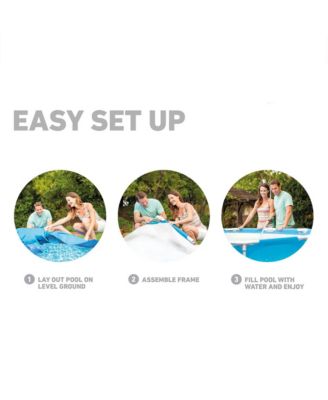 28205EH 8' X 20" Rust Resistant Durable Steel Metal Frame Swimming Pool