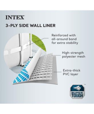 10'x30" Prism Metal Frame Round Outdoor Above Ground Swimming Pool, No Pump